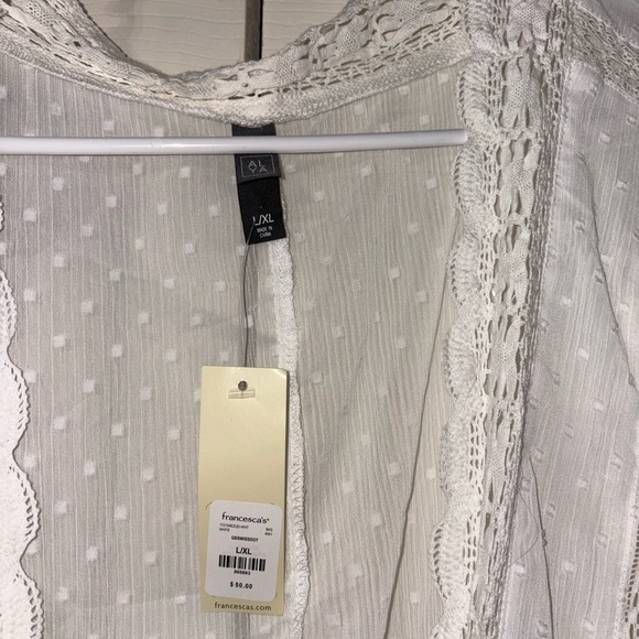 NWT Francesca white kimono - Picture 3 of 5